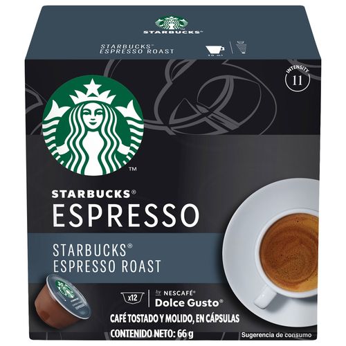 STARBUCKS by NESCAFÉ Dolce Gusto Espresso Tueste Oscuro Caja 12 Cápsulas