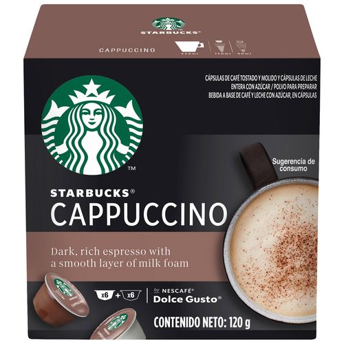 STARBUCKS by NESCAFÉ Dolce Gusto Cappuccino Caja 12 Cápsulas