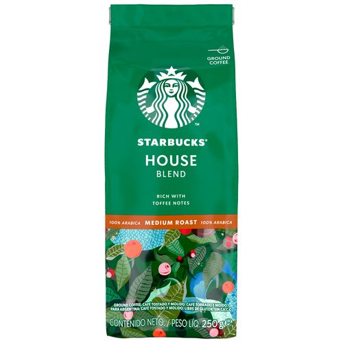 STARBUCKS House Blend Tueste Medio Café Molido Bolsa 250g