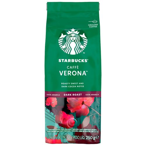 STARBUCKS Verona Tueste Oscuro Café Molido Bolsa 250g