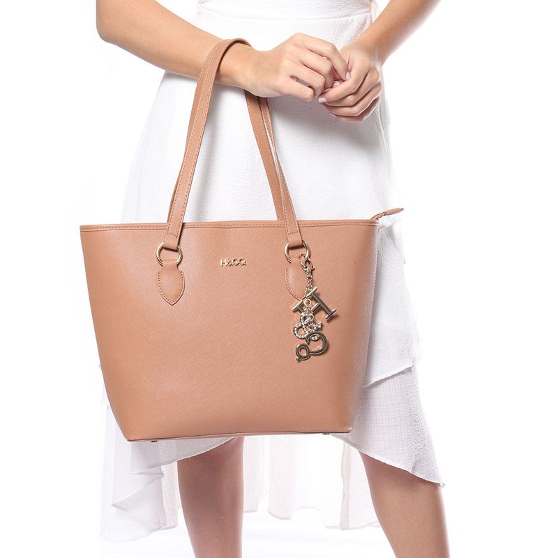 Bolsa H&co Color Beige Con Correa