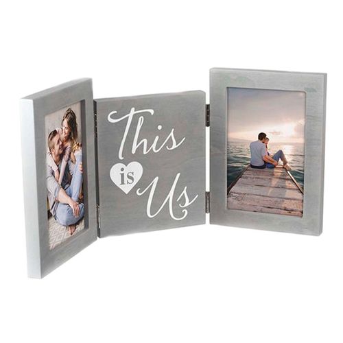 Portaretrato doble de metal