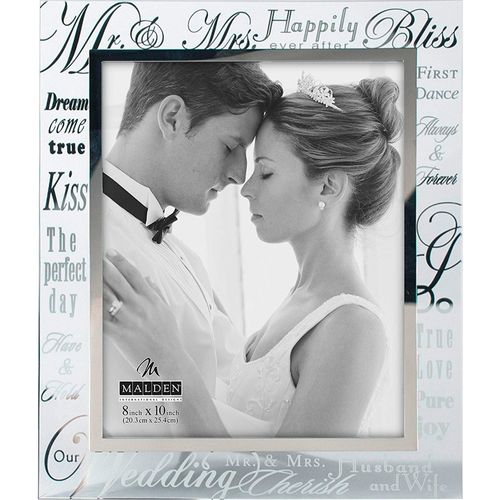 Portaretrato mr.& mrs. 8x10 de metal