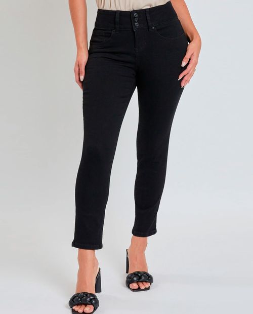 Jeans YMI skinny negro de cintura alta para mujer