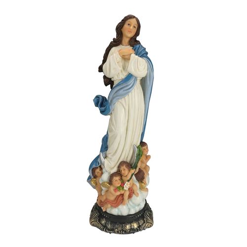 Virgen inmaculada de poliresina 16"