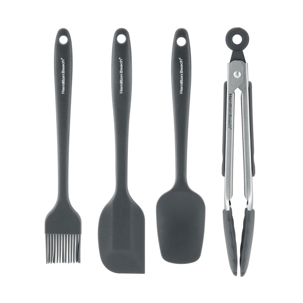 Set de 4 utensilios de cocina en acabado Soft Touch - Kitchen Tropic