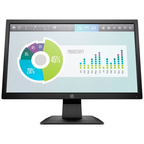 monitor hp p204v hd 1600x900 19.5in hdmi vga vesa 100 3y