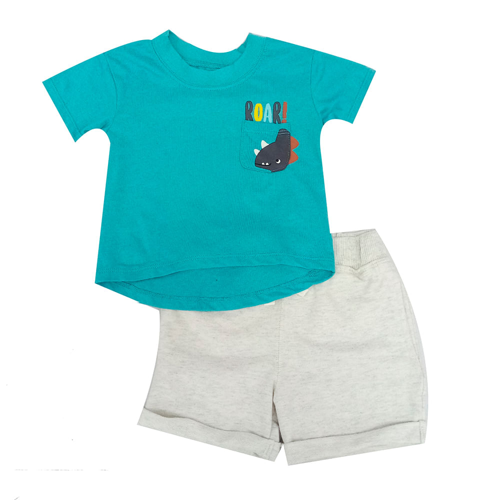 Conjunto de 2 piezas multicolor con estampado para niño
