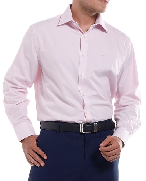 Camisa tradicional para caballero rosa