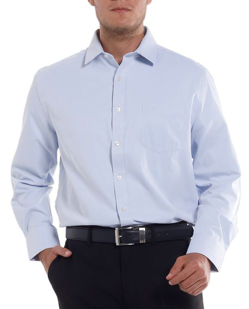 Camisa tradicional para caballero light blue