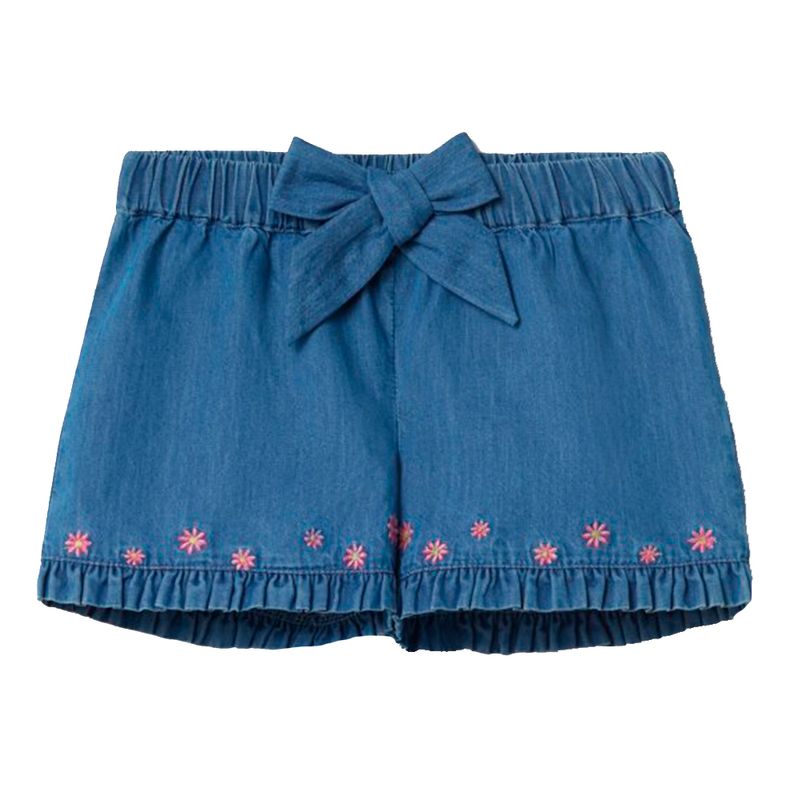 Short-azul-medio-chambray-bordado-de-niña