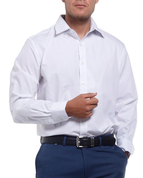 Camisa tradicional para caballero blanco
