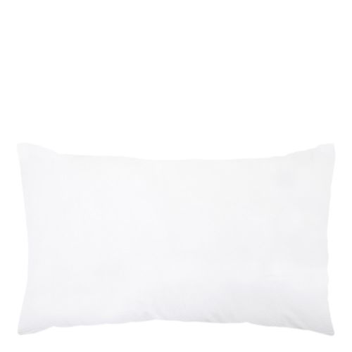 Almohada color blanco rectangular de algodón