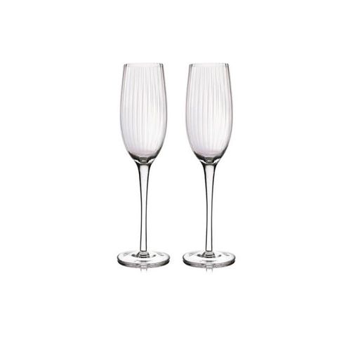 Set de 2 copas de champán con textura 200 ml
