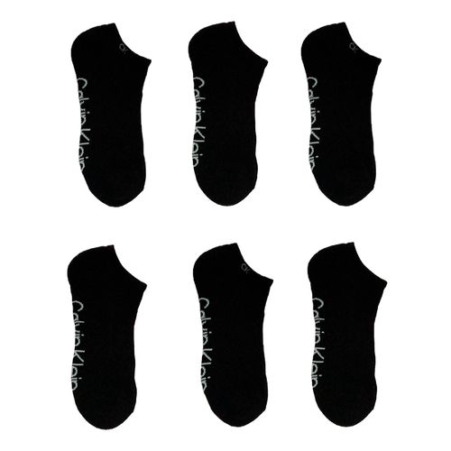Pack de 6 pares de calcetines Calvin Klein negros para hombre