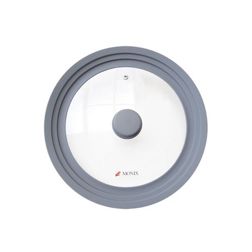 Tapa de vidrio con silicona gris 26/28/30