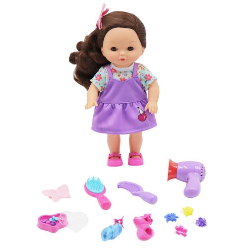 Dream Collection Muñeca 12" C/ Accesorios Para Cabello