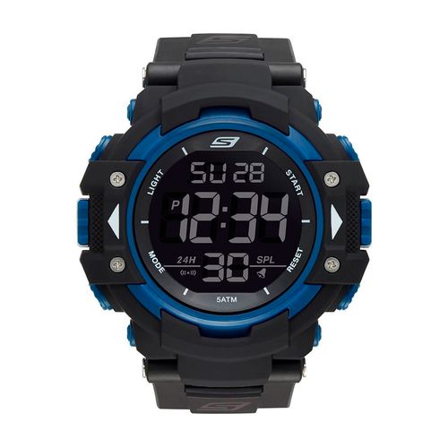 Reloj Skechers digital de caucho negro para hombre