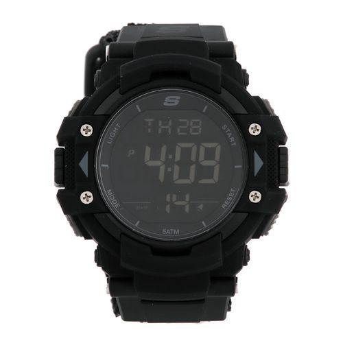 Reloj Skechers digital de caucho negro para hombre
