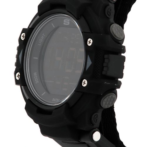 Reloj Skechers digital de caucho negro para hombre