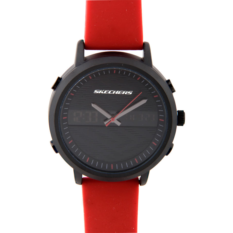 Reloj Skechers análogo digital caucho rojo para caballero - Siman 