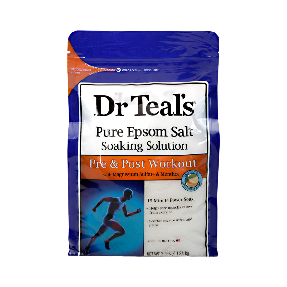 Sal para baño Dr.Teal's Pre & Post Workout Siman El Salvador