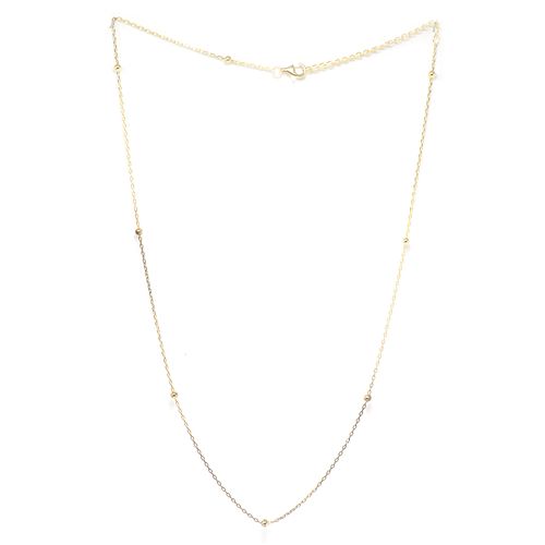 Cadena de plata en caja color dorado