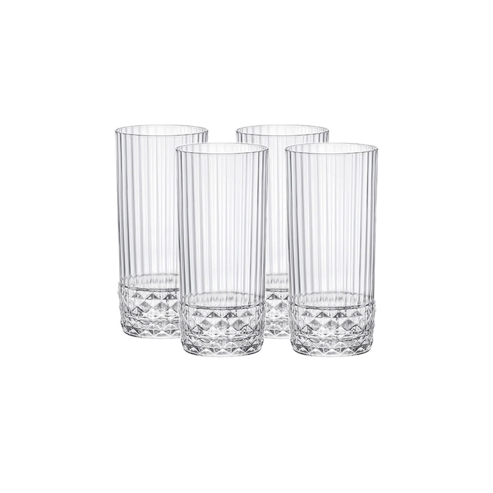 Set de vasos de vidrio 6 piezas 591 ml - Siman El Salvador