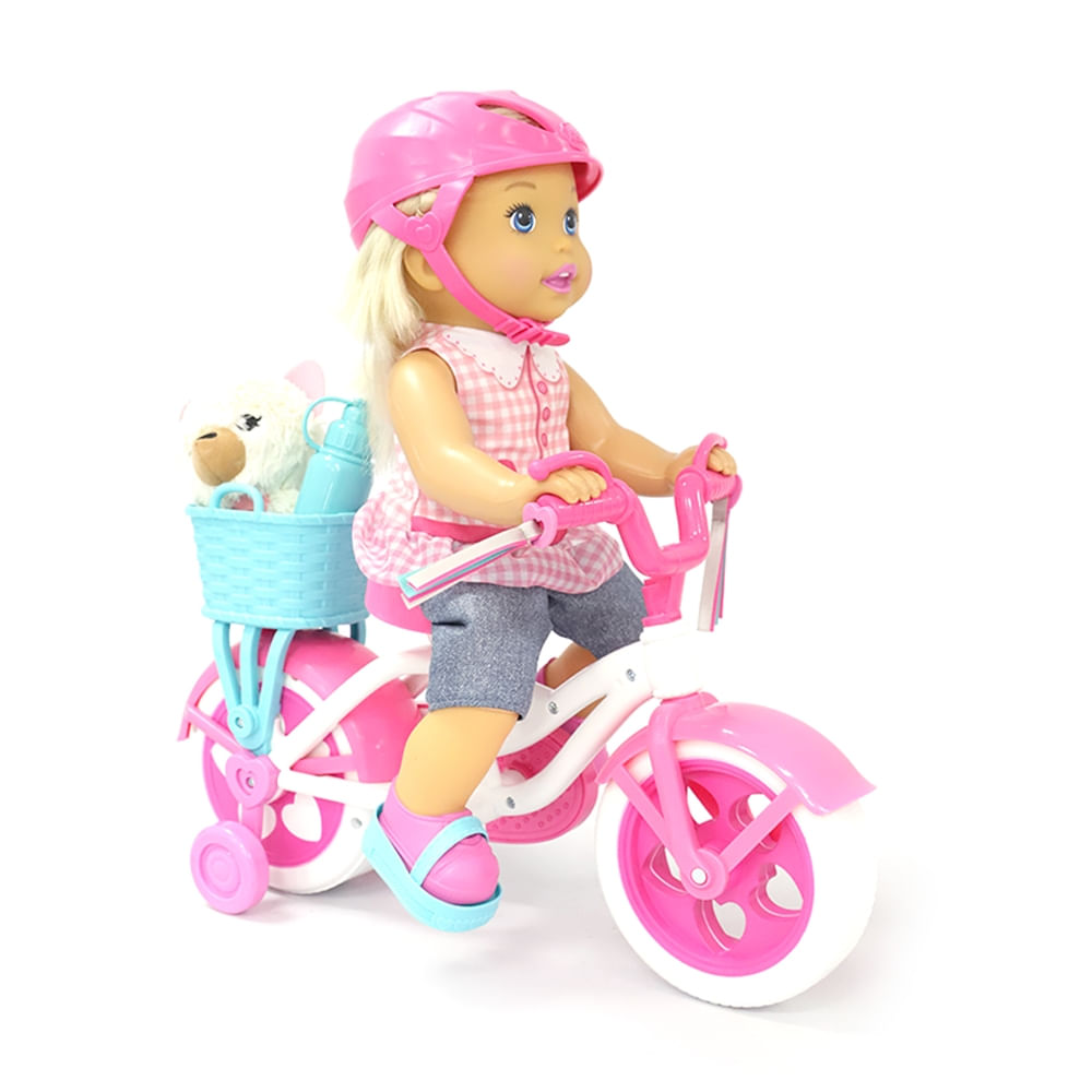 muñeca paseo en bici