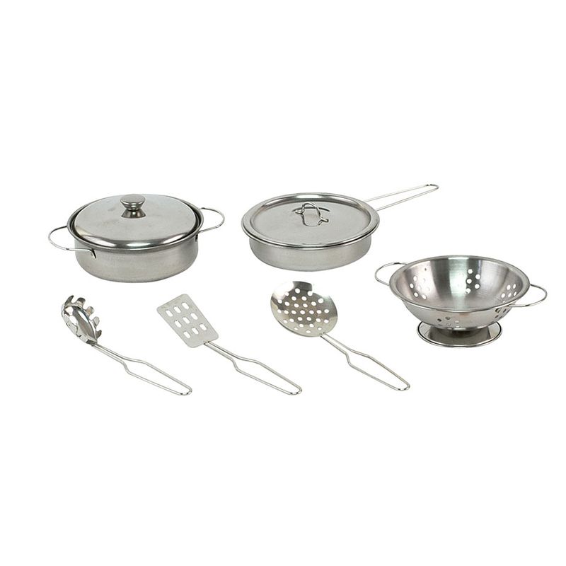 Set juego cocina metal, 9 piezas, 1 guante - Siman El Salvador