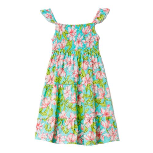 Vestido multicolor con estampado para niña