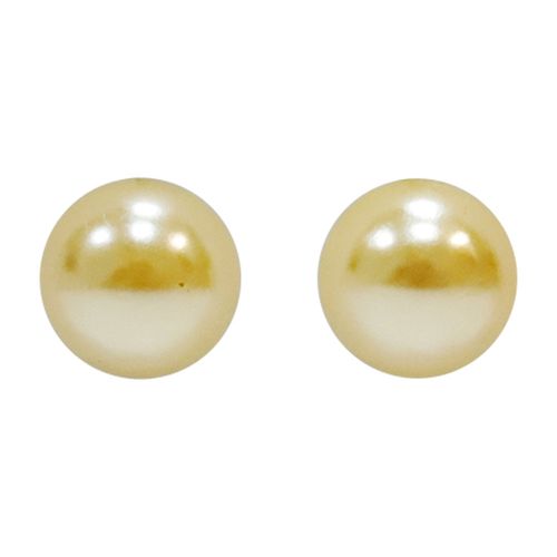 Aretes perlas amarillo