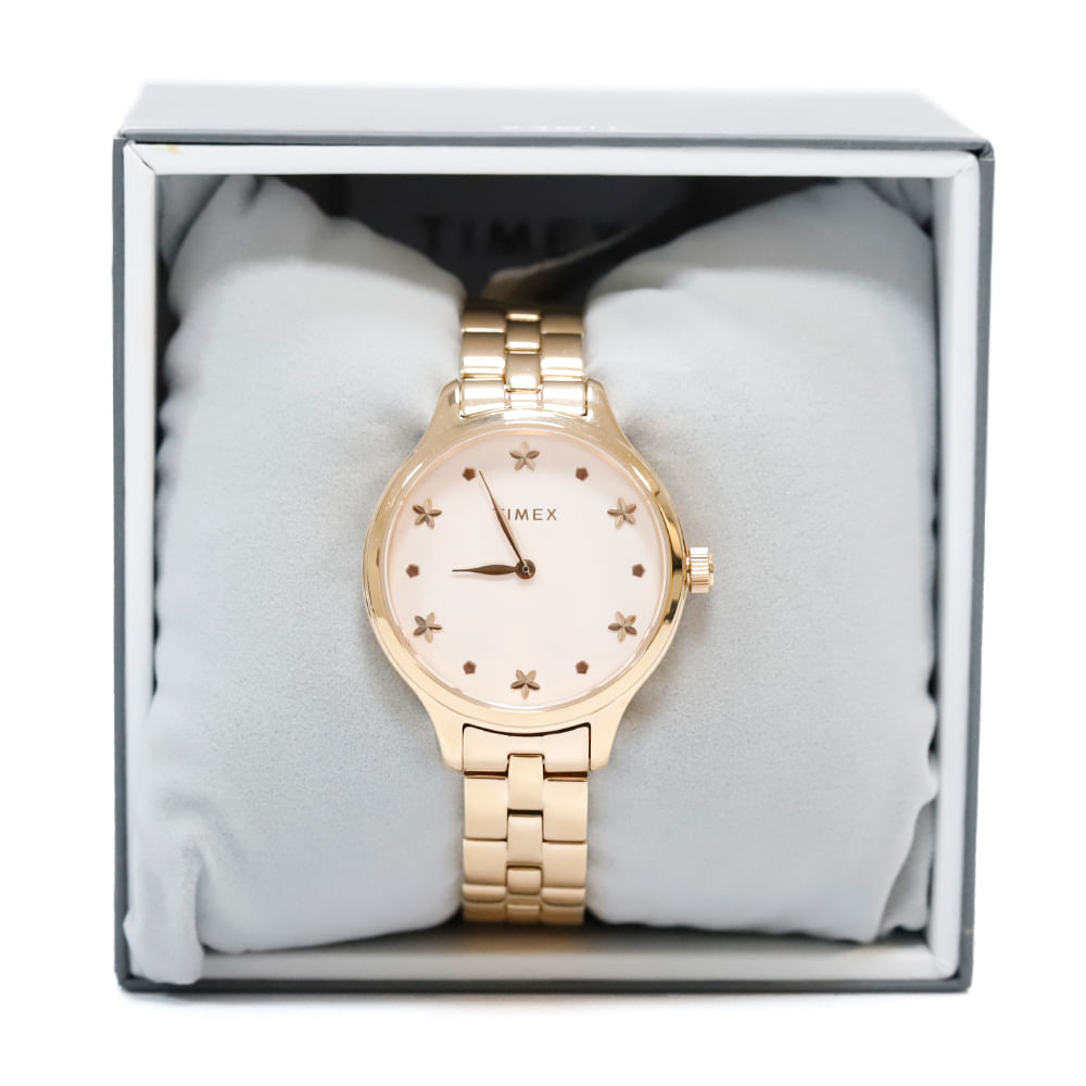Reloj metálico dama oro rosa análogo - Siman Costa Rica