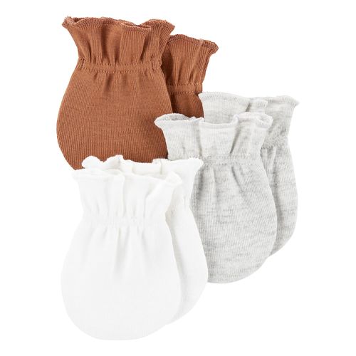 Set de 3 pares de guantes multicolor con estampado para niño