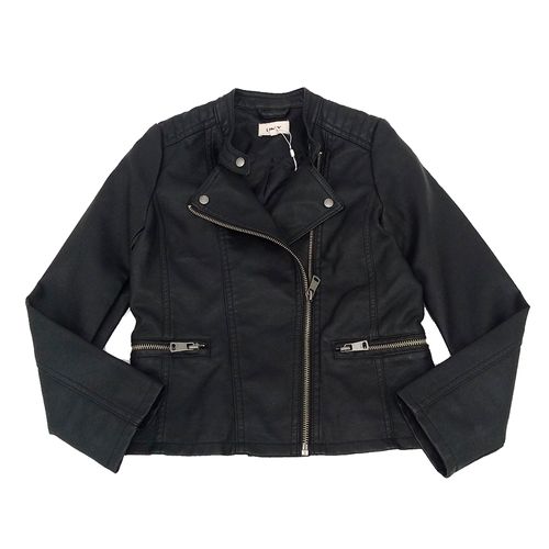 Chaqueta negra sólido para niña