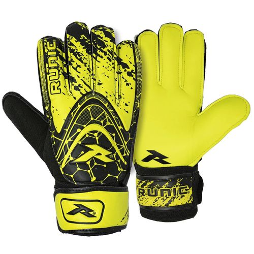 Guante de portero Runic wave amarillo con negro #8