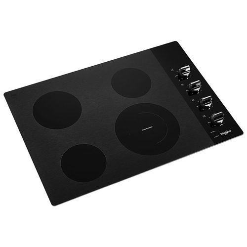 Cocina eléctrica de vidrio cerámico de 30 pulgadas con elemento radiante doble / WCE55US0HB