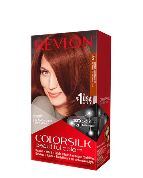 2 Pack Tinte Colorsilk - Castaño Oscuro Cobrizo
