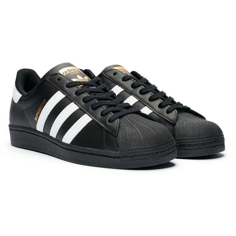 Calzado casual Adidas Superstar negro para caballero