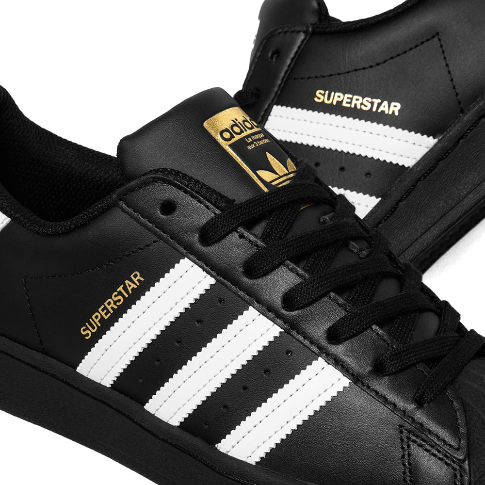 Adidas Superstar negro para caballero - El Salvador