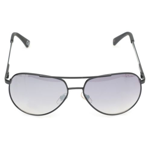 Lentes de sol metálicos aviador plateado