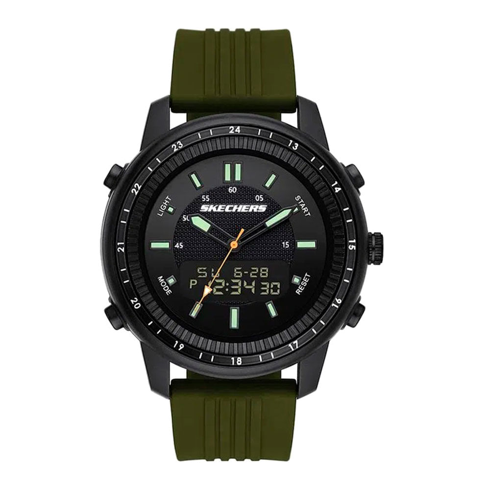 Reloj análogo/digital caucho verde hombre - Siman El Salvador
