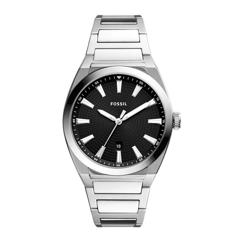 Reloj Fossil analogo metalico plateado para hombre