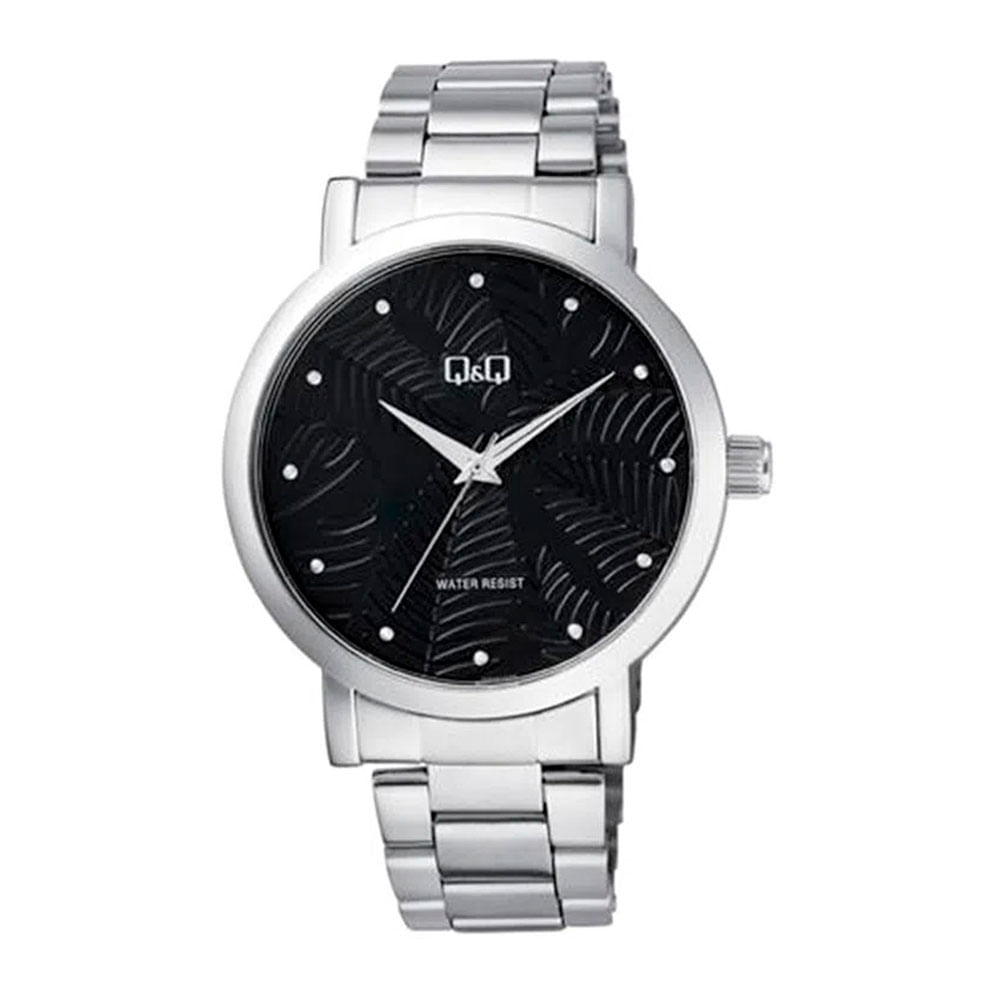 Reloj Q&Q análogo metálico plateado para mujer - Siman Costa Rica