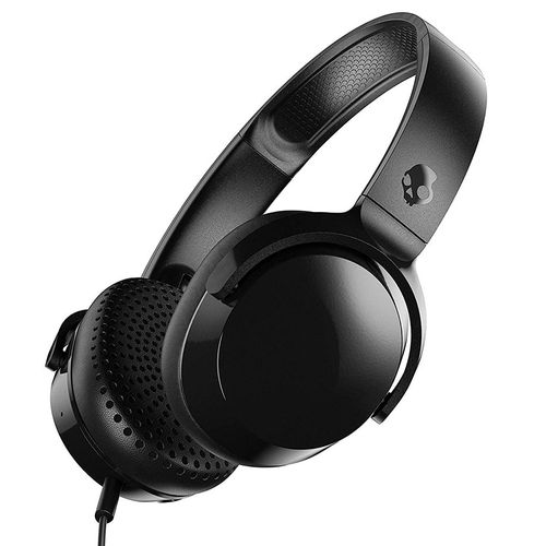 Auriculares supraaurales con micrófono Riff negro
