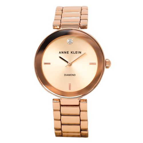 Reloj Anne Klein análogo metálico oro rosa para mujer