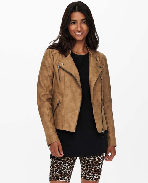 Pu jacket Only café para mujer