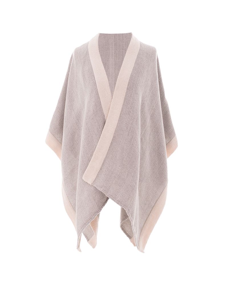 Poncho Cojutepeque Combinado Gris