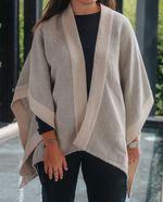 Poncho Cojutepeque Combinado Gris
