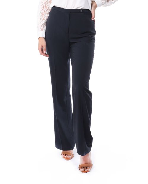 Pantalón Zac and Rachel clásico negro de cintura alta para mujer